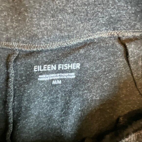 Eileen Fisher Charcoal Black Women's Medium Pull‎ On Joggers Pockets - Picture 7 of 7